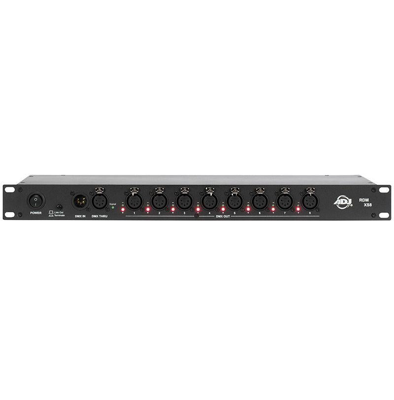 ADJ RDM XS8 19-inch Rack Mount, 8-way DMX and RDM Data Splitter ...