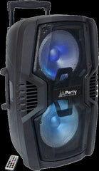 17-2583PLS PLS PARTY-210LED Portable Sound System Bluetooth 600W DJ Disco Party 2x 10" *B-Stock