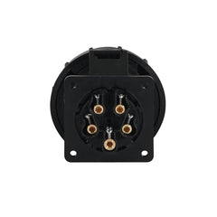 Prise de panneau PCE 32A 415V 3P+N+E, noir (3252-6x)