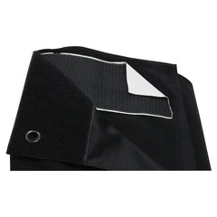LEDJ 2 x 6m Black Serge Drape Curtain Backdrop