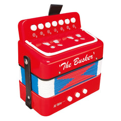 The Busker Mini Accordian - Red