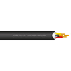 eLumen8 TOUR 4-adriges 4 x 4,0 mm2 Lautsprecherkabel SP4X4.0B, 100 m Trommelschwarz