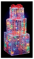 LED-Acryl-Weihnachtspäckchen, 3-teiliges Set Dekorationsbeleuchtung