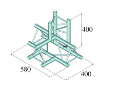 Alutruss Decolock Dq3-Pat42 4-Way T-Piece \/