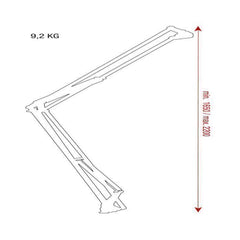 Showgear Broadcast Stand Studio Microphone Holder Mount Fixes to Table