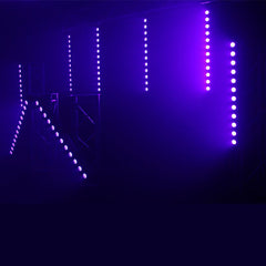 LEDJ Pixel Storm 12 Hex LED Batten Bar Uplighter 12 x 12W RGBAUV Pixel Mapping