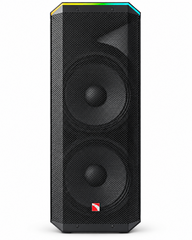 2x Intimidation Enforcer Twin Pro Dual 15" Active 1800W Speaker
