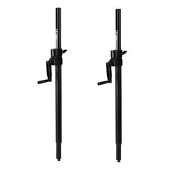 2x Thor SPS008 Wind Up Speaker Pole M20 Winch Adjustable Height PA DJ inc Bag