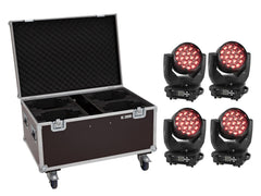 EUROLITE Set 4x LED TMH-X4 Lyre Lyre Zoom + Mallette