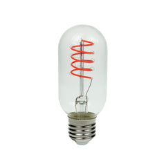 Prolite 4W LED T45 Funky Spiral Filament Lamp ES, Magenta
