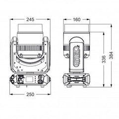 Briteq BT-VERTIGO 7x 60W RGBL Moving Head Wash