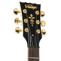 Vintage Vs6 3 Pick Up Guitar - Gold Hardware - Vintage White