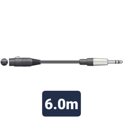 chord Classic Audio Lead XLR Female - TRS Jack Plug 6.0m