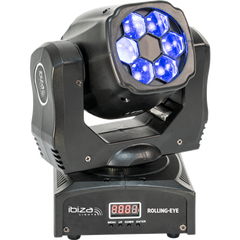 Ibiza Light Rolling Eye LED Wash Effect Moving Head 6 x 12W
