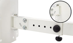 Soundlab 35mm Heavy Duty Adjustable Speaker Wall Bracket White (Pair)