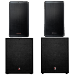 Intimidation Enforcer Pro 15 + SUB15 Active PA System Bundle 6600W