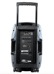 Gemini AS-012TOGO Portable Battery Bluetooth 1000W 12" Speaker inc mic