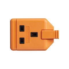 Masterplug 1 Gang 13A HD Mains Socket, Orange (ELS13O)