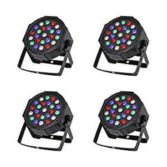 4x Equinox Maxi Batt Rechargeble Slim LED PAR