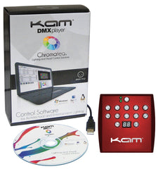 KAM DMX Standalone-Player mit Software Chromateq Lighting Stage