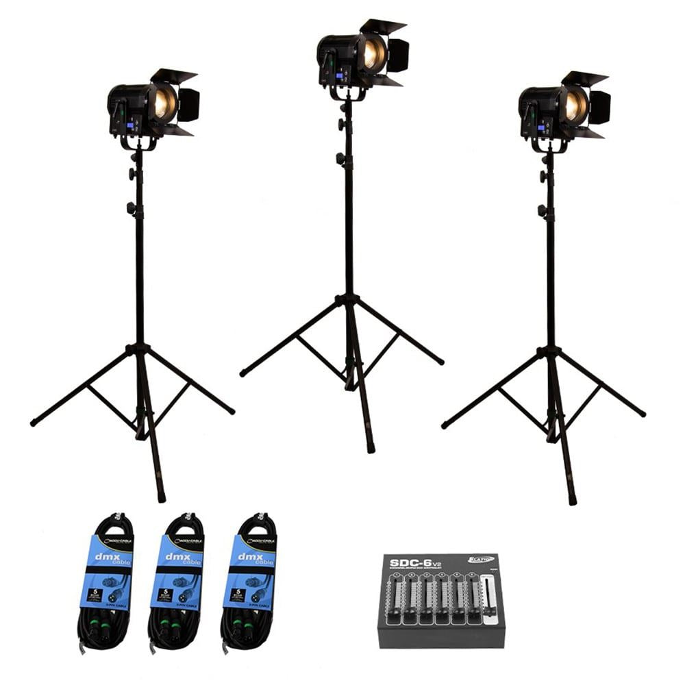 Strong Pak Led ADJ Basic Stream Pak LED Lighting Kit Warm White for Zoom Streaming in ...