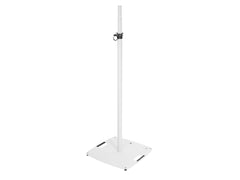 2x Omnitronic BPS-3 XL Square Base Loudspeaker Stand White - Extends to 2.3M
