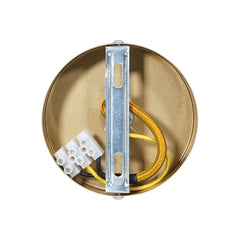 Prolite E27 Pendelset – Antikgold mit goldenem Stoffkabel