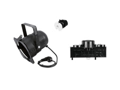 Eurolite Set DIY Par-38 Spot + Adaptateur Multi, 3 Phases, Noir