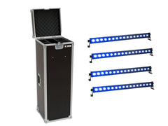 EUROLITE Set 4x LED IP T-Bar 16 QCL Bar + Koffer
