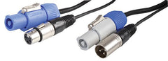 Pulse 5m Neutrik Powercon + 3 Pin XLR DMX Combined Cable