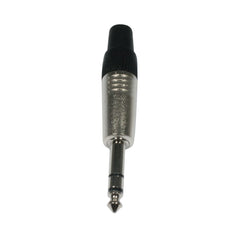 Jack Plug Silver 6.3mm 1/4" Stereo Metal High Quality Cable Audio Studio