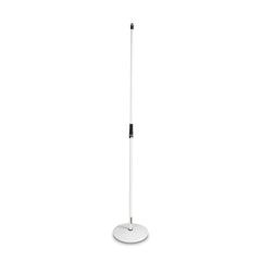 Gravity GMS23W Pied de micro à base ronde Blanc Pied de micro