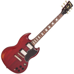 Vintage Vs6 Icon  - Distressed Cherry Red