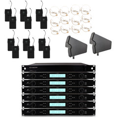 Intimidation Sonic Duo UHF 12 Way Wireless Headset Microphone System + External Antenna's