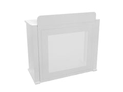Omnitronic Booz Event Stand Foldable DJ Booth Table White inc Carry Bag