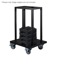 eLumen8 Stage Weight Trolley - Holds 24 x Stage Weight