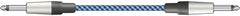 Citronic Braid Guitar Lead Blue/White 3m