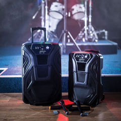 qtx Busker-12 PA + 2 x VHF mics + USB/SD/FM/BT