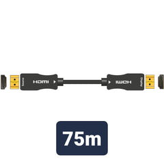 AV:Link Câble HDMI 2.0 à fibre optique active ultra haut débit 4K UHD 75 m