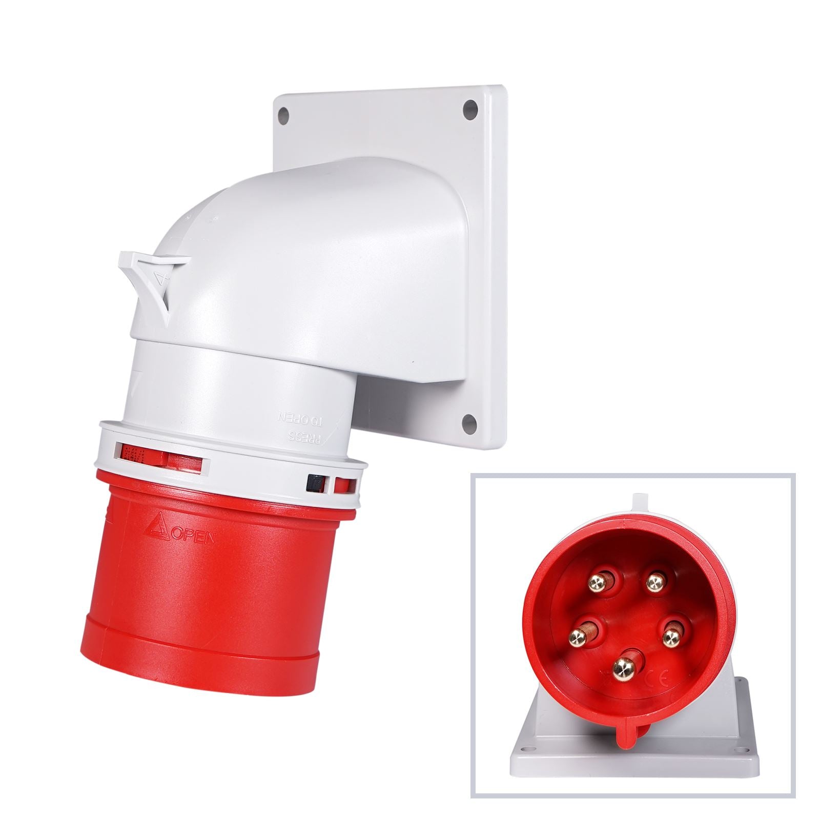 PCE 32A 415V 3P+N+E Angled Appliance Inlet (77725-6) – Simply Sound and ...