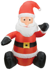 QTX aufblasbarer 5ft sitzender Weihnachtsmann LED