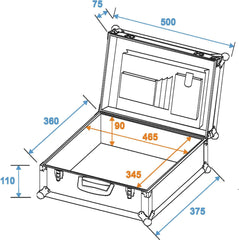 Roadinger Universalkoffer Bu-1, Schwarz