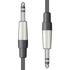 chord Câble audio classique Jack 6,3 mm - Jack 6,3 mm 6,0 m