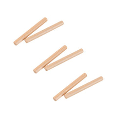 3x Soundsation SCW-SC1 Wood Claves (Pairs) Percussion Instruments