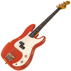 Vintage V4 Bass Icon - Distressed Firenza Red