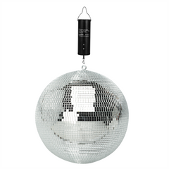 Thor 30cm Mirrorball Silver Mirror Ball 300mm 12" inc battery motor