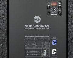 RCF SUB9006AS 2x18" Aktiver Hochleistungs-Subwoofer 7200W Schwarz