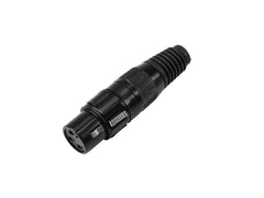 Prise XLR Omnitronic 3 broches, boîtier noir, 10X