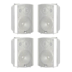 4x HK Audio Install Speaker Blanc 6,5" Système audio PA 120W 100V 8OHM