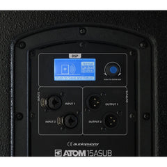 Audiophony ATOM15ASUB 15" Aktiv-Subwoofer 600 Wrms mit DSP